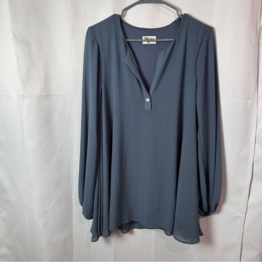 Show Me Your MuMu Women’s Blue Jamie Tunic Mini Dress - Size Small